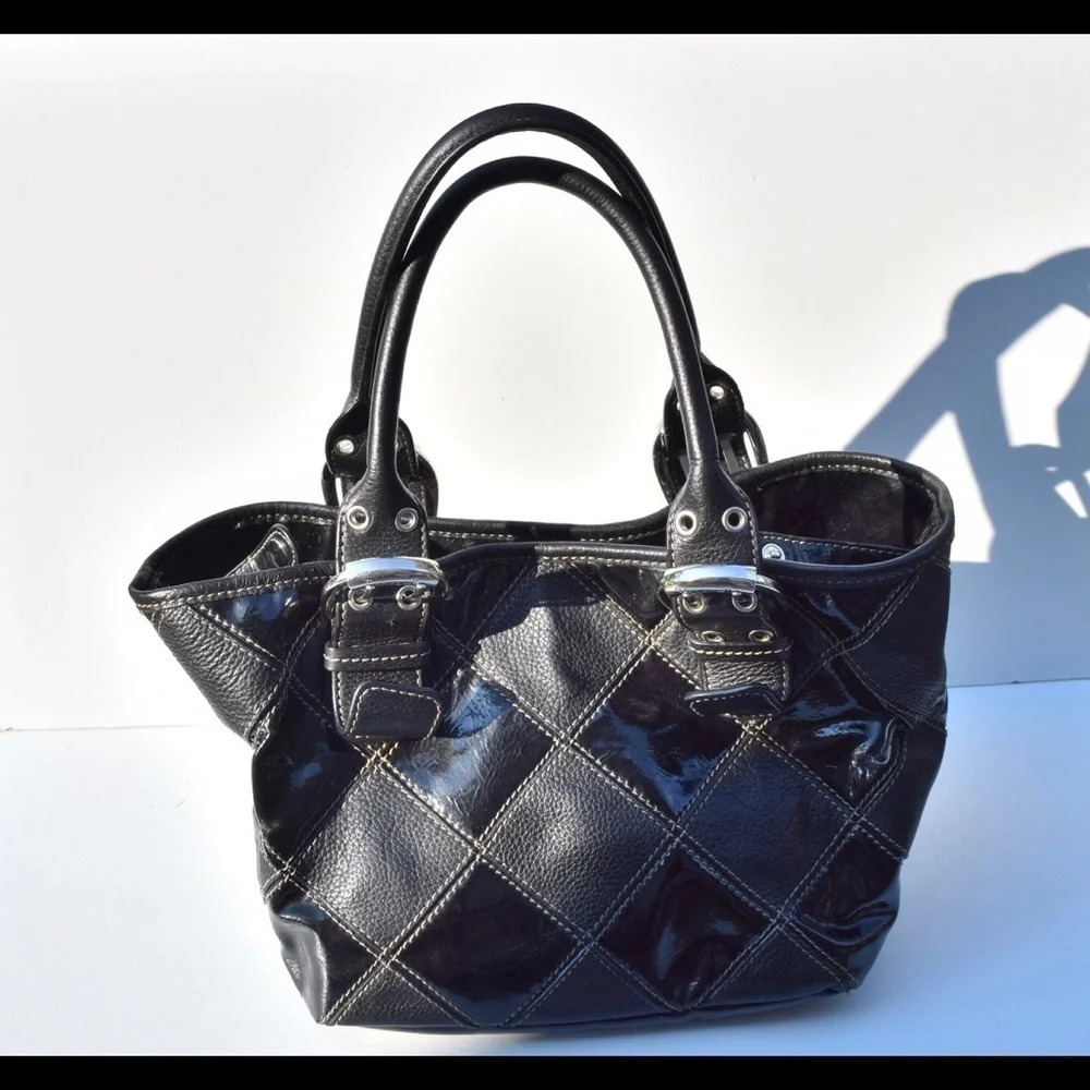Tignanello Leather Patchwork Tote Bag - image 3